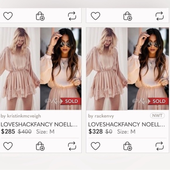 Love Shack Fancy Noelle Dress With Lace Size Large pre loved Flawed - Picture 3 of 12